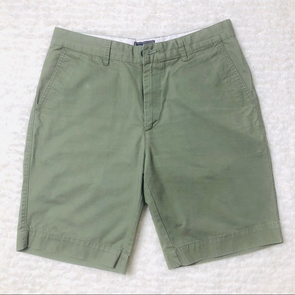Men’s Cotton Shorts. Size 32. Army Green Color